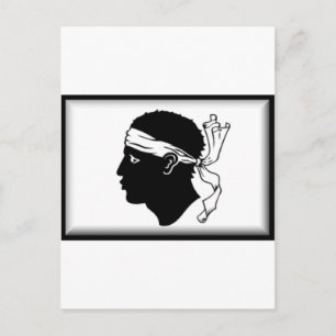 Vlag Corsica (Frankrijk) Briefkaart