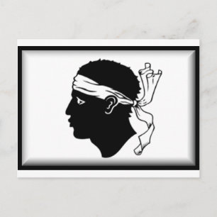 Vlag Corsica (Frankrijk) Briefkaart