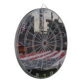 Vlag dartboard dartbord (Voorkant Links)