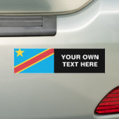 Vlag Democratische Republiek Congo Bumpersticker (Op auto)