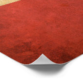 vlag Denemarken Poster (Hoek)