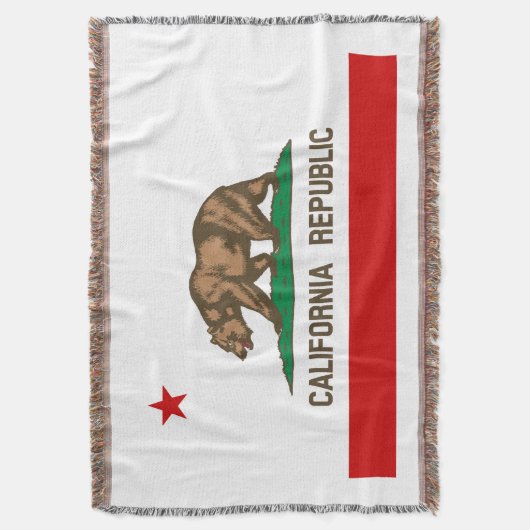 Vlag-dij-mandebakken van de staat Californië Deken (Voorkant Verticaal)