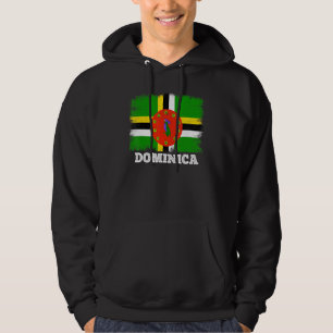 vlag Dominica Land Retro Flag Dominicaans Hoodie