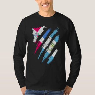 Vlag Dominicaanse Republiek Guatemala Geteeld Land T-shirt