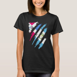 Vlag Dominicaanse Republiek Guatemala Geteeld Land T-shirt