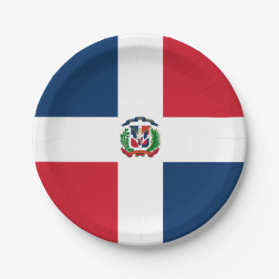 Vlag: Dominicaanse Republiek Papieren Bordje