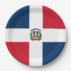 Vlag: Dominicaanse Republiek Papieren Bordje