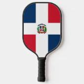 vlag Dominicaanse Republiek Pickleball Paddle (Achterkant)