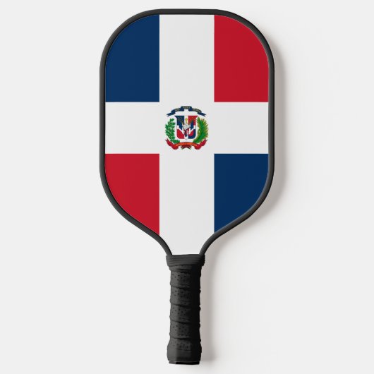 vlag Dominicaanse Republiek Pickleball Paddle (Achterkant)