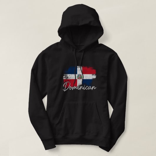 vlag Dominicaanse Republiek Ro Hoodie (Design voorkant)