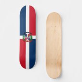 vlag Dominicaanse Republiek Skateboard (Voorkant)