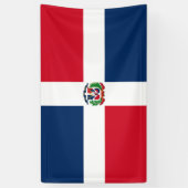 vlag Dominicaanse Republiek Spandoek (Verticaal)