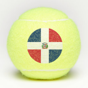 vlag Dominicaanse Republiek Tennisballen
