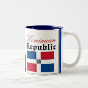 vlag Dominicaanse Republiek Tweekleurige Koffiemok