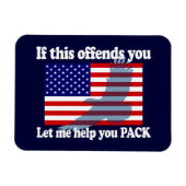 Vlag & Eagle Patriot - Amerikaanse vlag Magneet (Horizontaal)