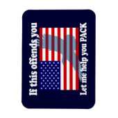 Vlag & Eagle Patriot - Amerikaanse vlag Magneet (Verticaal)