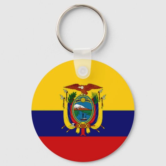 Vlag Ecuador President Sleutelhanger (Voorkant)