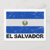 vlag El Salvador Briefkaart (Voorkant)