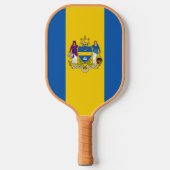 Vlag/Embleem van Philadelphia, PA Pickleball Paddle (Voorkant)