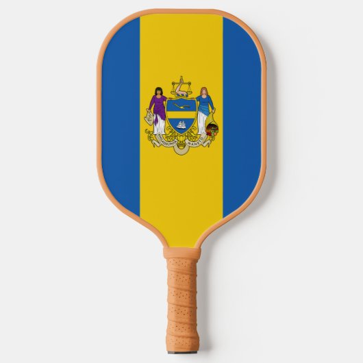 Vlag/Embleem van Philadelphia, PA Pickleball Paddle (Voorkant)