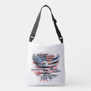 Vlag en adelaar van de Verenigde Staten. Onafhanke Crossbody Tas