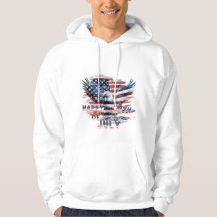 Vlag en adelaar van de Verenigde Staten. Onafhanke Hoodie