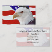 Vlag en adelaar visitekaartje (Voorkant / Achterkant)