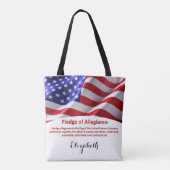 Vlag en belofte van het Tas van de Verenigde State (Achterkant)