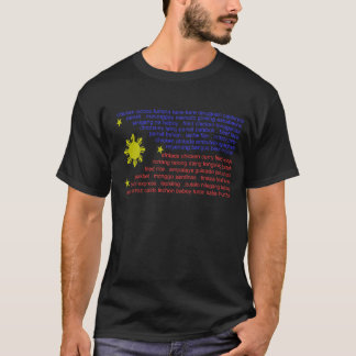 Vlag- en Filipijnse delicatessen T-shirt