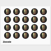Vlag en ijzerbewerker Gereedschap IJzerwerkers Ronde Sticker (Vel)