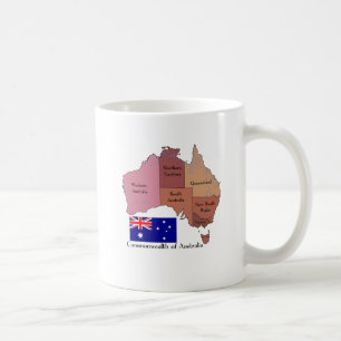Vlag en kaart van Australië Koffiemok