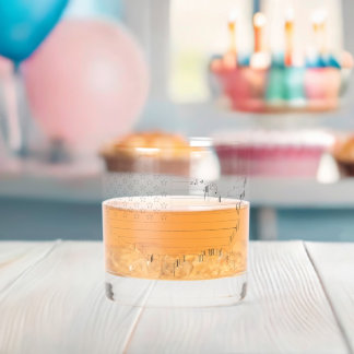 Vlag en kaart van de VS Whisky Glas