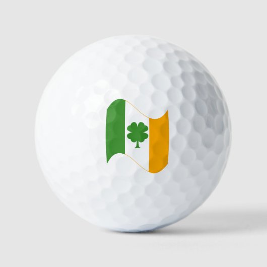 Vlag en Shamrock Golfballen (Voorkant)