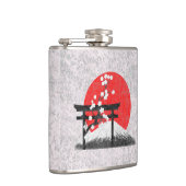 Vlag en symbolen van Japan ID153 Heupfles (Rechts)