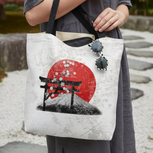 Vlag en symbolen van Japan ID153 Tote Bag