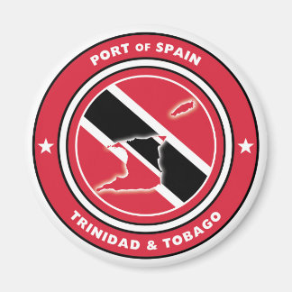 Vlag en vlag van Trinidad en Tobago Magneet