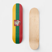 Vlag en wapen van Litouwen Skateboard (Voorkant)