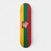 Vlag en wapen van Litouwen Skateboard (Voorkant)