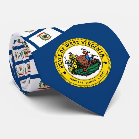 Vlag en zegel van West Virginia, Vlag van West Vir Stropdas (Opgerold)