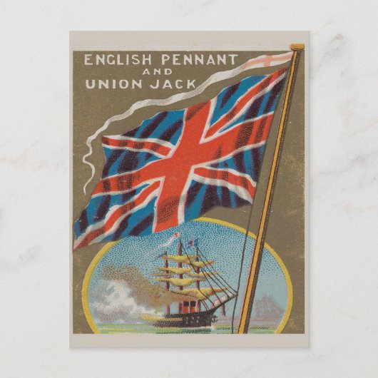  vlag Engelse Pennant Union Jack Briefkaart (Voorkant)
