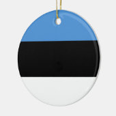 Vlag Estland-Ornament Keramisch Ornament (Links)