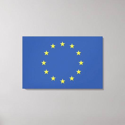 Vlag Europese Unie Canvas Afdruk (Voorkant)