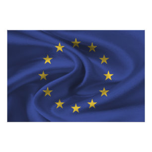 Vlag Europese Unie Foto Afdruk