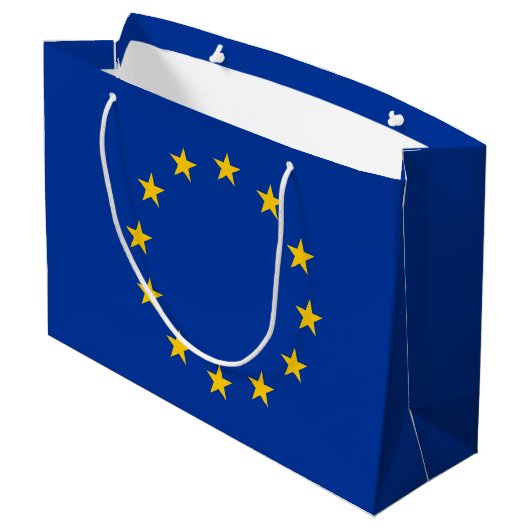 Vlag Europese Unie Groot Cadeauzakje (Achterkant Gekanteld)