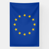 Vlag Europese Unie Spandoek (Verticaal)