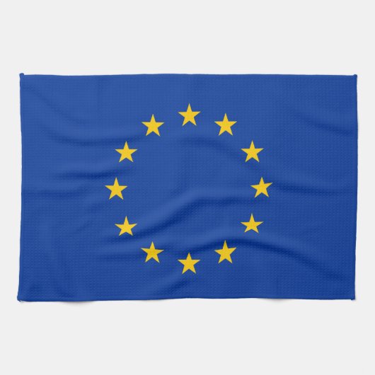 Vlag Europese Unie Theedoek (Horizontaal)