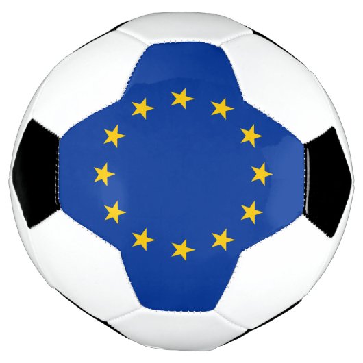 Vlag Europese Unie Voetbal (Gedraaid)