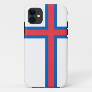Vlag Faeröer (DENEMARKEN) iPhone 11 Hoesje