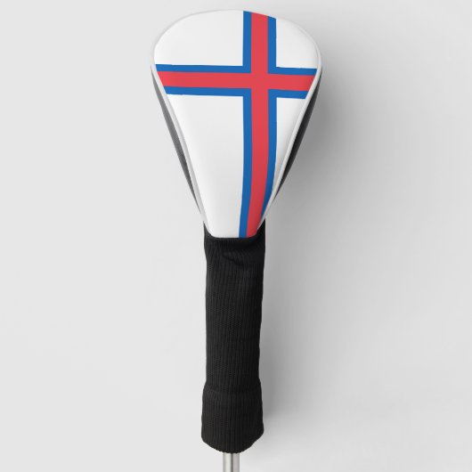 Vlag Faeröer (DENEMARKEN) Golfheadcover (Voorkant)