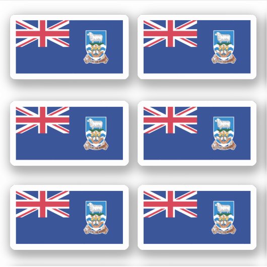 vlag Falkland Islander Sticker (Voorkant)